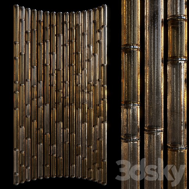 Decorative screen partition — glass, artistic, Vargov®Design - LC0266
