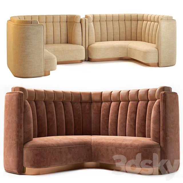D4 restaurant sofa