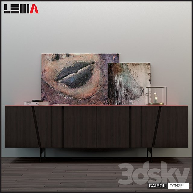 Cupboard for living room 'Picture' by Cairoli & Donzelli for Lema + Decor