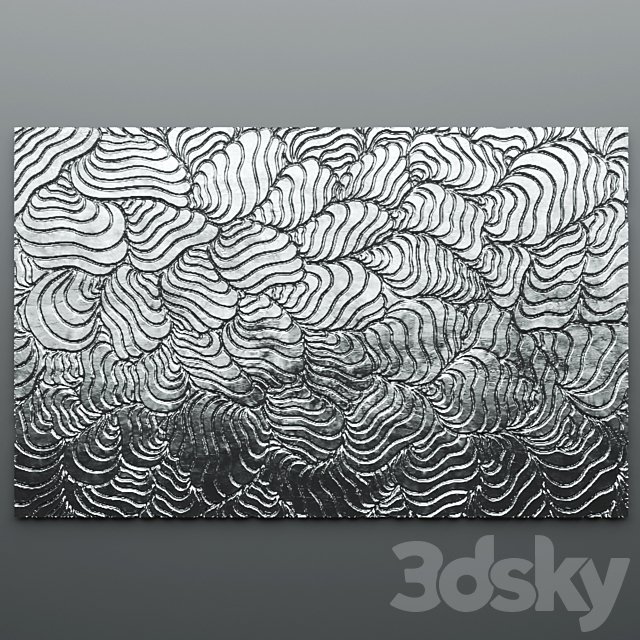 Decor for wall. Panel. 3D