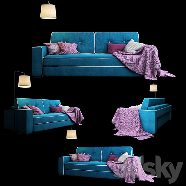 Trehmestny sofa Silvio