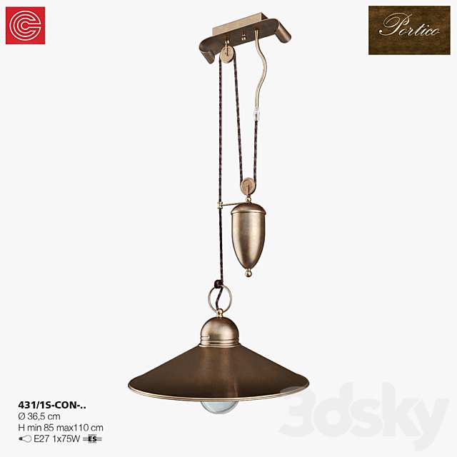 Chandelier Cremasco illuminazione, Portico art431