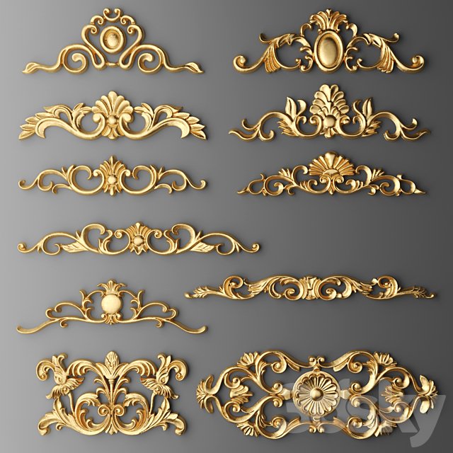 Stucco. Set.
