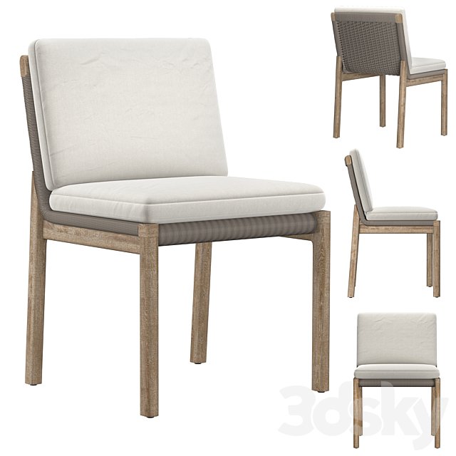 MESA TEAK DINING SIDE CHAIR