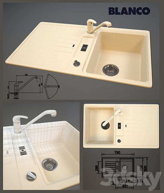Blanco Silgranit Daras + Blanco Lexa 45S