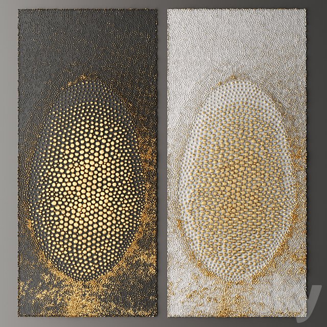 Decor for wall. Panel. 3D