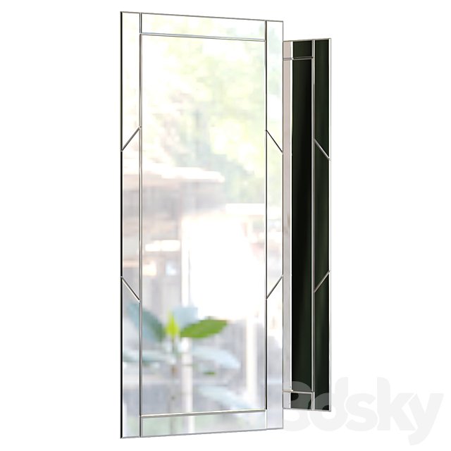 Mirror with facet for the hallway