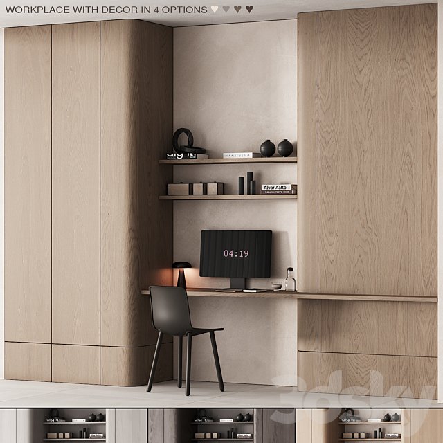 218 office furniture 05 workplace 01 minimal scandi 4 options
