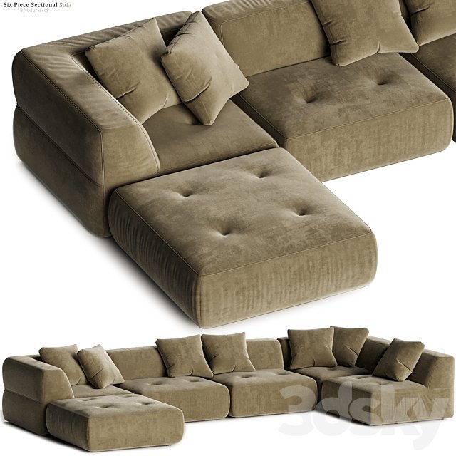 Crate & barrel - Angolare Six Piece Sectional Sofa