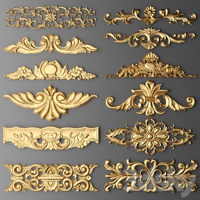 Set stucco decoration