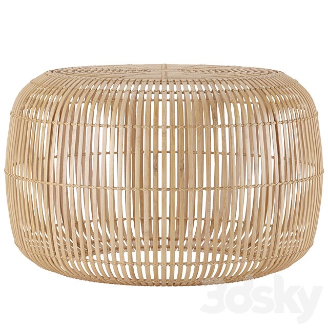 Bangor Round Bamboo Coffee Table