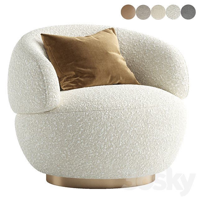Modern Swivel Easy Chair
