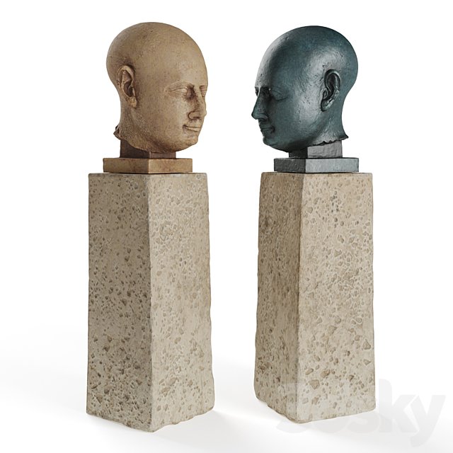 Ancient Egyptian head sculpture
