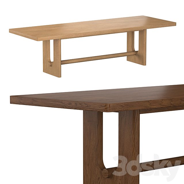 BRETON RECTANGULAR EXTENSION DINING TABLE