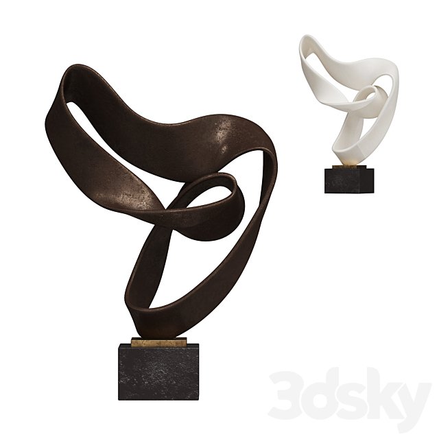 Ribbon Sculpture Decor