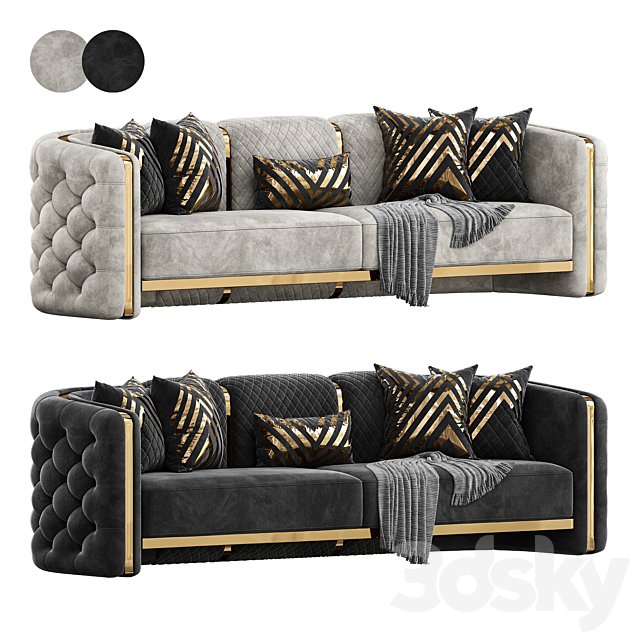 Viktorya Sofa by Evgor Luxury