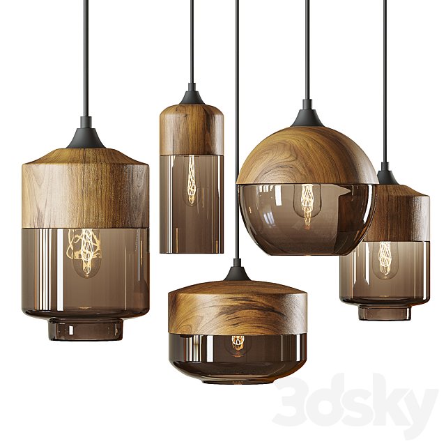 Retro Loft Glass Hanging Light