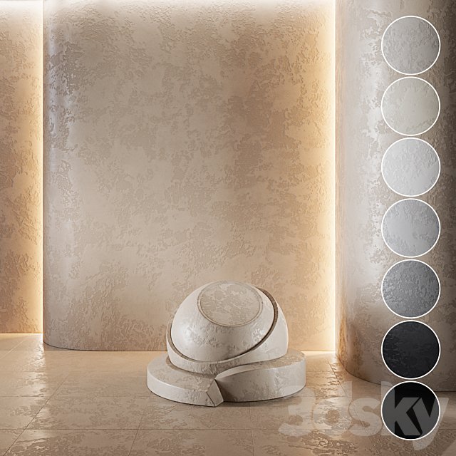 Decorative plaster | Concrete set (seamless) | 11
