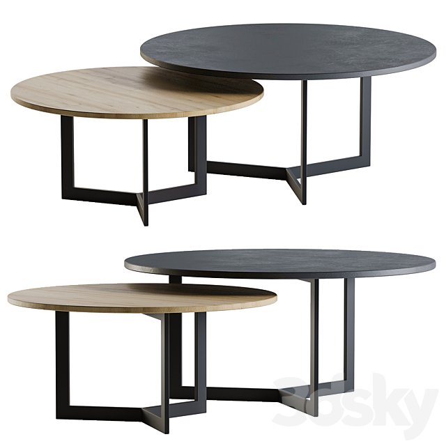 TREKU KABI Wooden coffee table