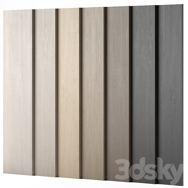 Wood materials Oak - 7 colors - set 07