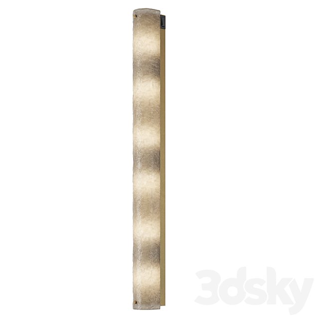 1stdibs Large Blown Murano Glass and Brass Wall Light