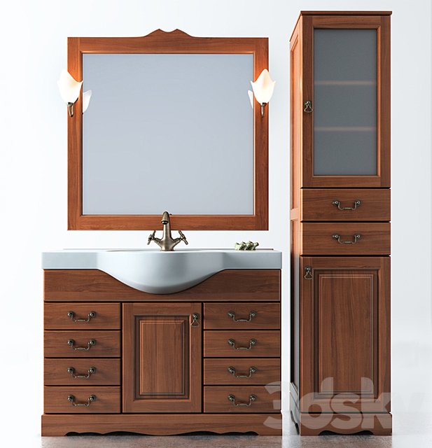 Set of bathroom furniture