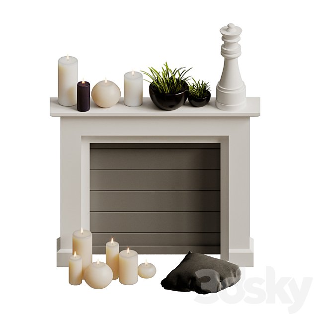 Decorative fireplace 03