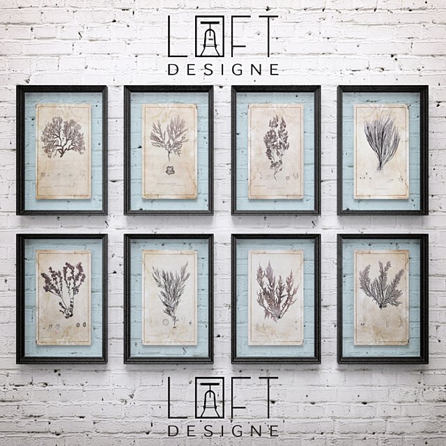 Loft Designe / 3032 model set Plants