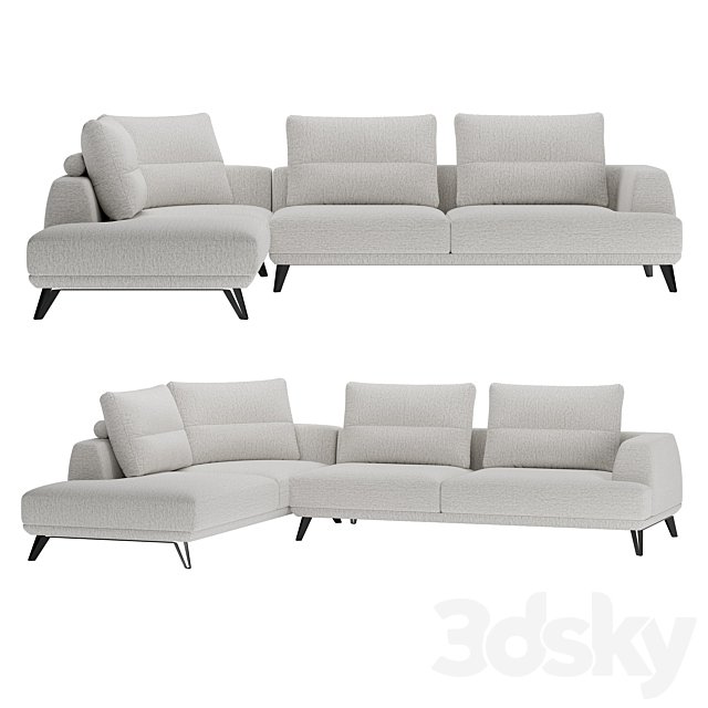 Corner Italian sofa Doge from Italia Lounge