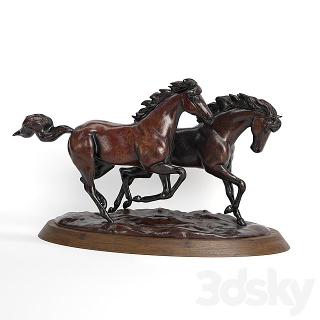 running horses