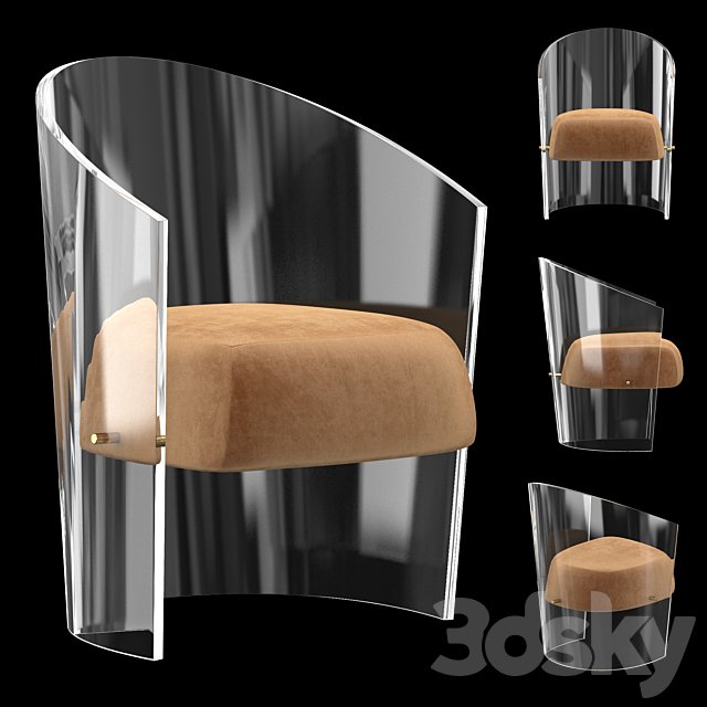 CHAHAN Plexiglass armchair
