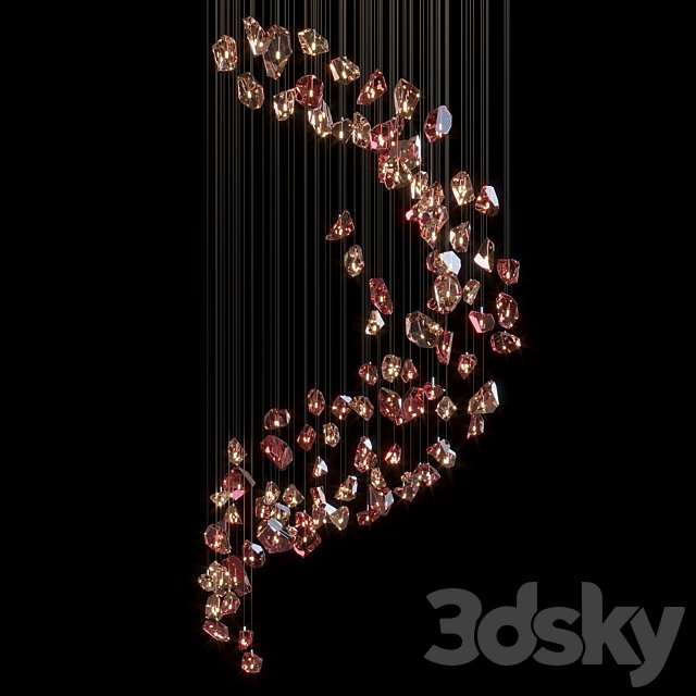 Light composition — crystal, stone, Vargov®Design - LC0302