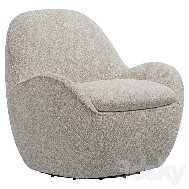 Dantone Home Atwood boucle swivel chair
