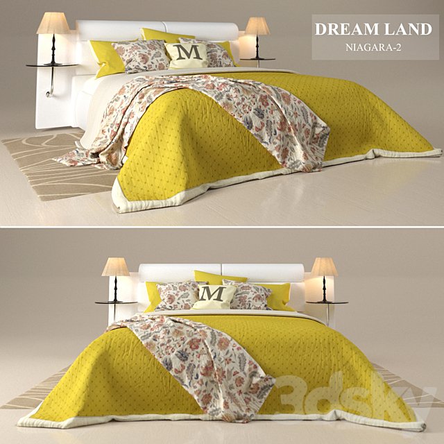 Bed "DreamLand Niagara-2" with the author's bedding