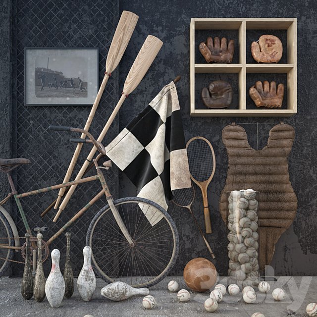 Vintage sport decor