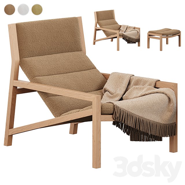 Jardan Lake Armchair with ottoman