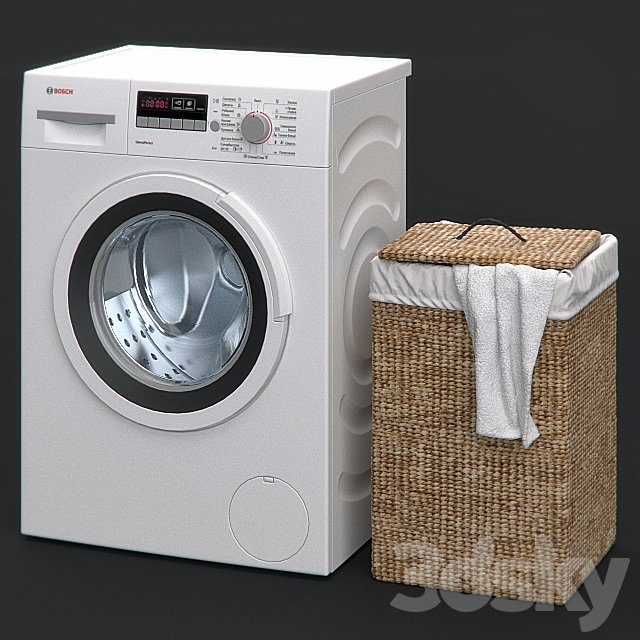 Washing machine and laundry basket