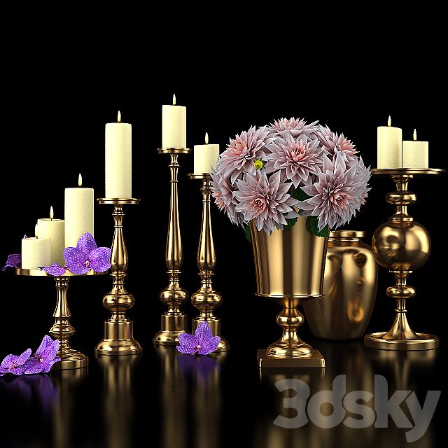 Gold Pillar Holders