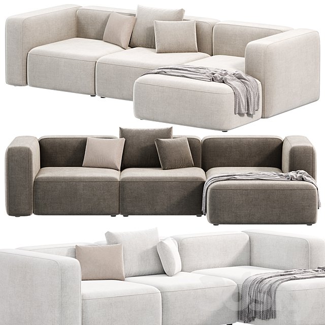 BASECAMP CHAISELOUNGE left Modular Sofa by makenordic