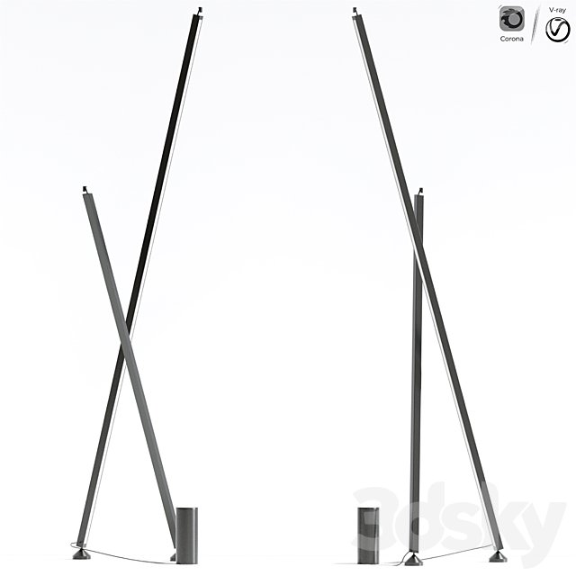 Sticks Stand Alone Vibia Floor Lamp
