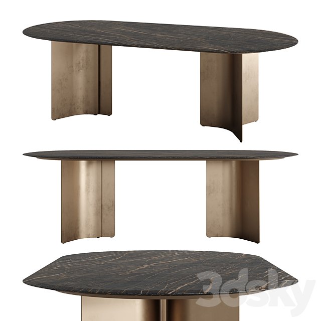 WAVE Oval Table by Marelli