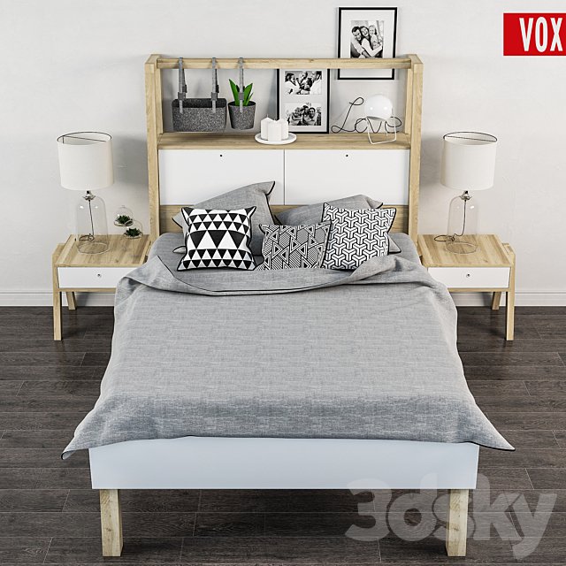 Decorative set of bed VOX Spot