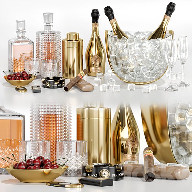 whiskey and champagne cocktail