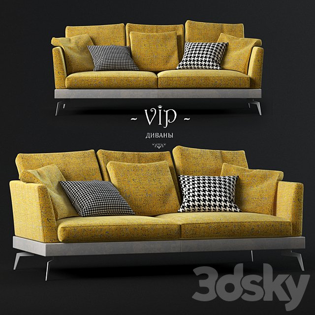 Vip sofas - Skyline modern composite two-seater sofa