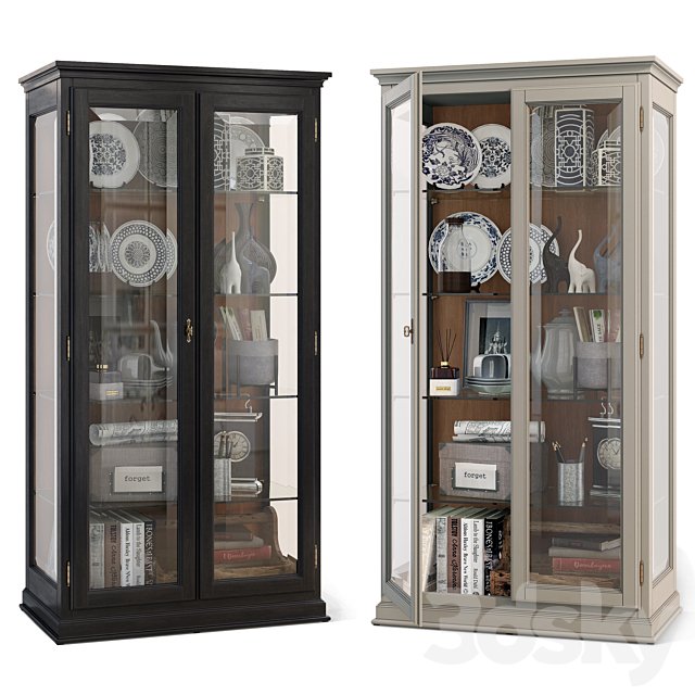 Cabinet / showcase with glass Showcase Domeniche Tosato