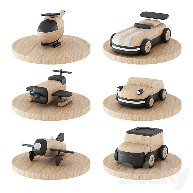 Set of wooden toys from S2VICTOR