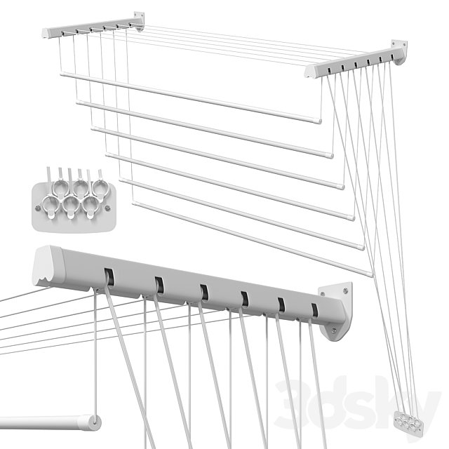 Wall-mounted clothes dryer Gimi Lift 1200 mm