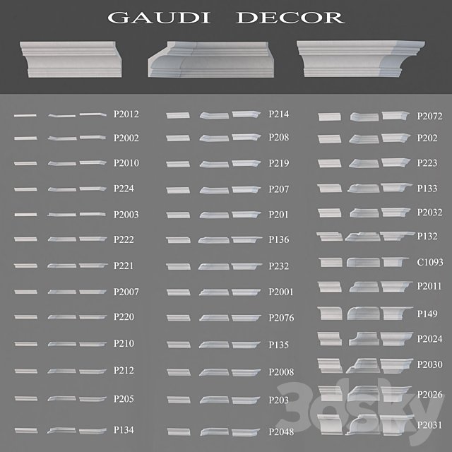 Ceiling cornices Gaudi Decor