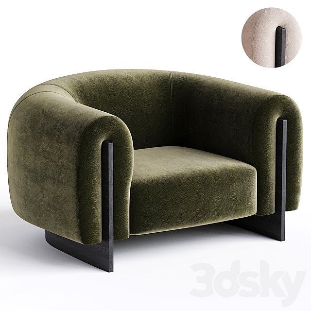 MINUIT ARMCHAIR by STEPHANE PARMENTIER