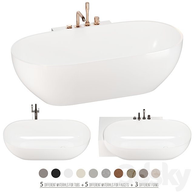 REXA HOLE bathtubs set 01